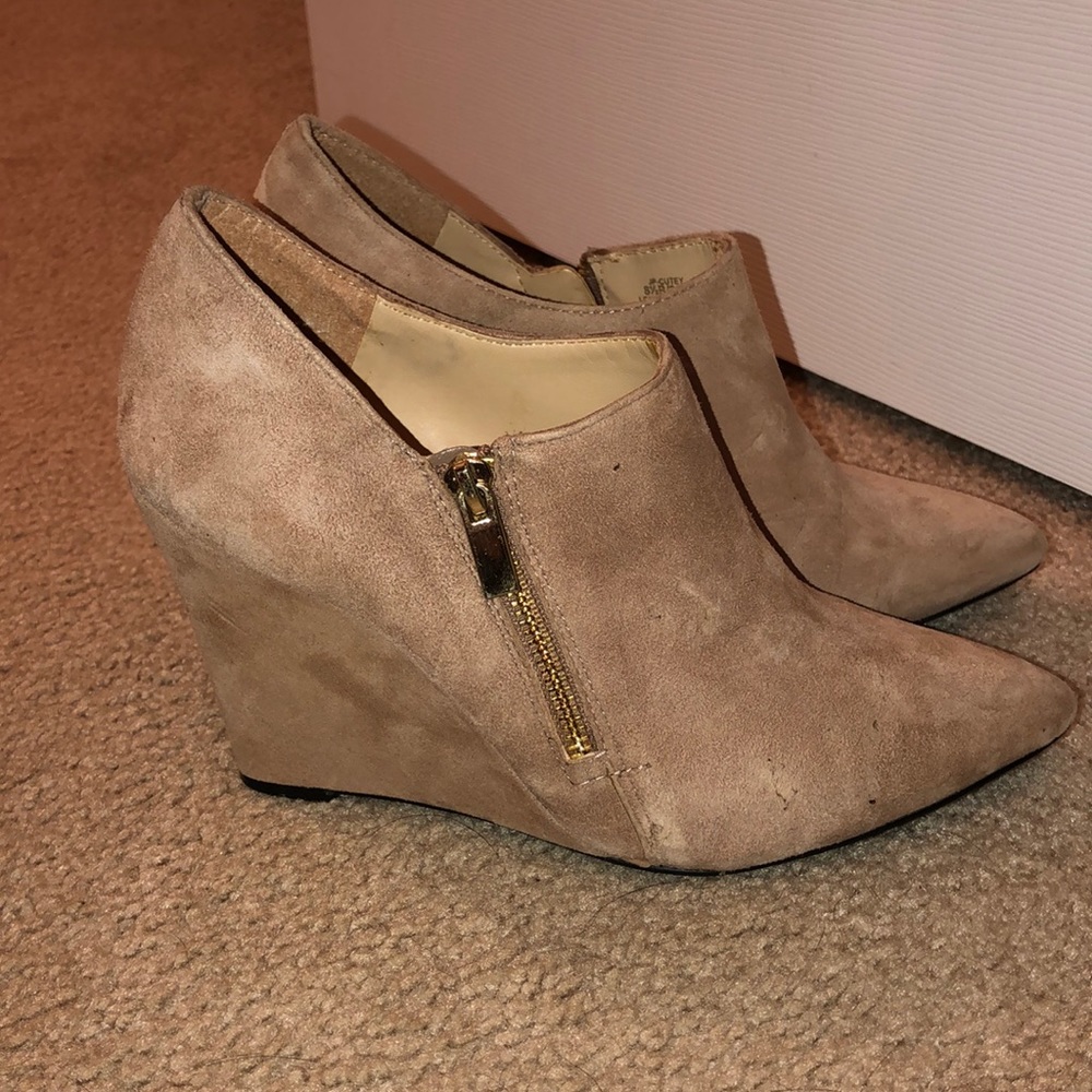 Jessica Simpson Nude Wedge Heels